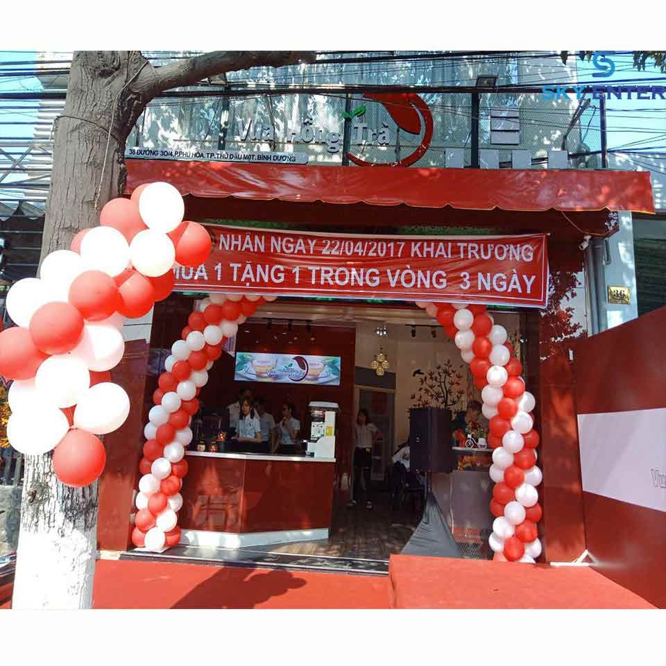 Tổ chức sự kiện khai trương  Vua Hồng Trà